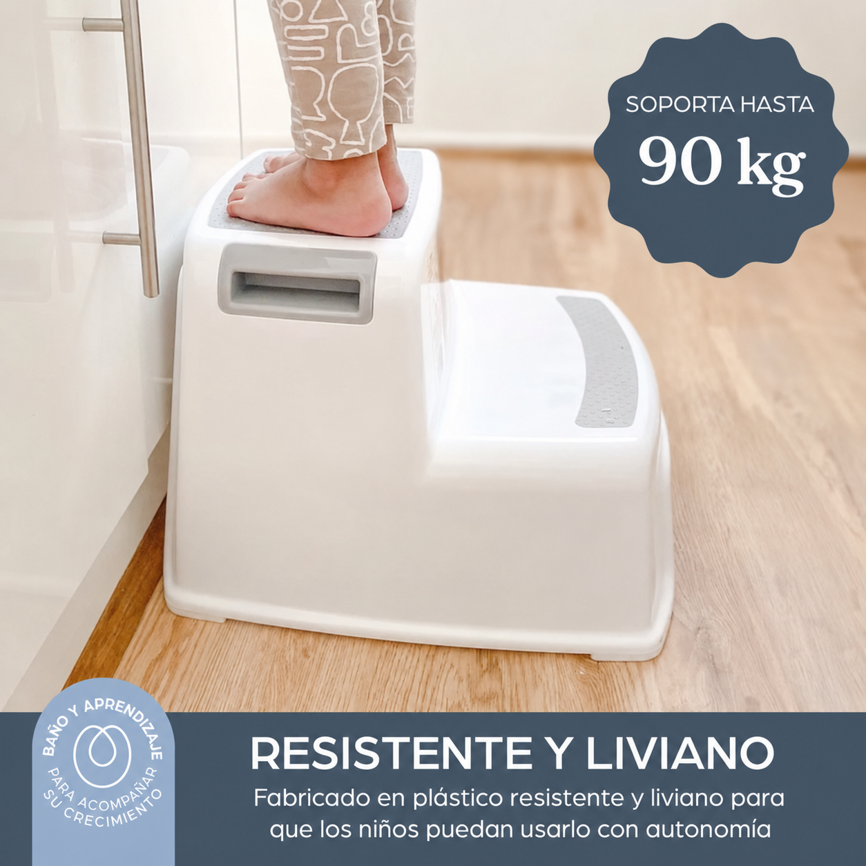 Banquito de 2 Escalones Antideslizante
