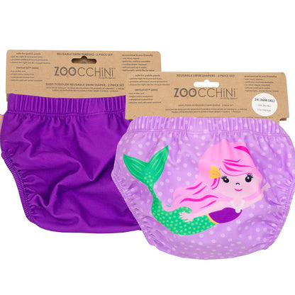 Pack 2 Traje de Baño con Pañal Zoocchini SIRENA (24-36M)