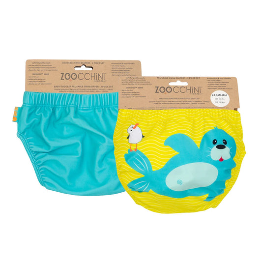Pack 2 Traje de Baño con Pañal Zoocchini FOCA (6-12M)