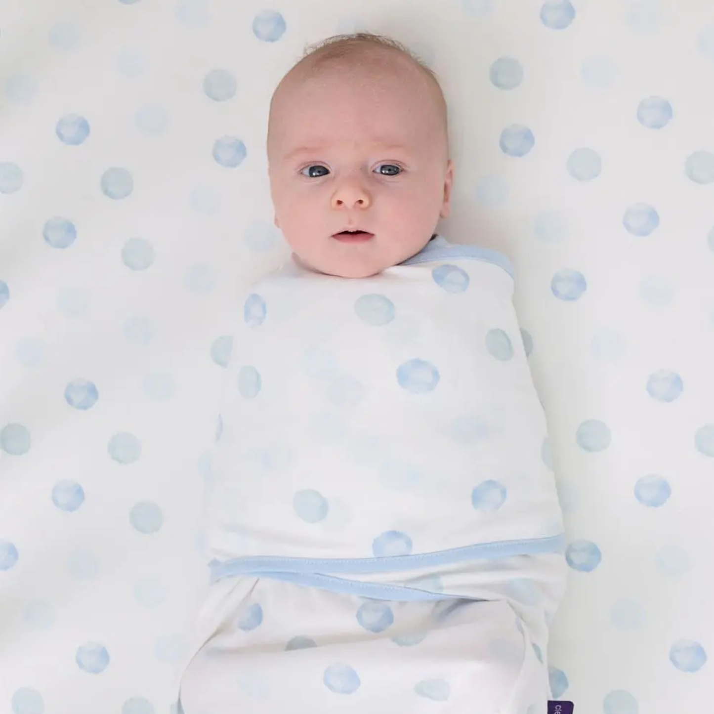 Manta de Arrullo Swaddle Clevamama Azul