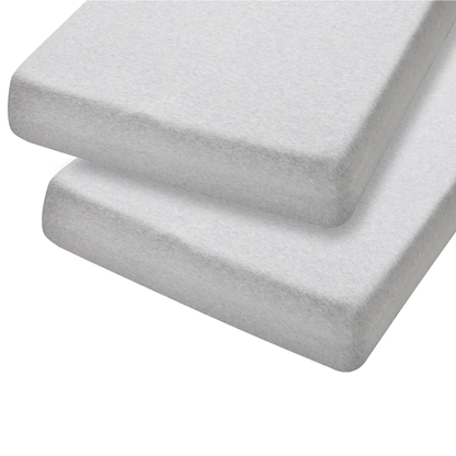 Pack 2 Sábanas Bajeras Algodón Clevamama 72 x 140 x 17 cm GRIS