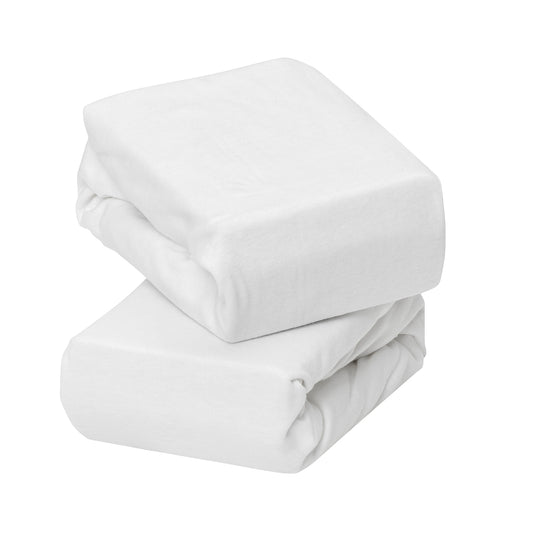 Pack 2 Sábanas Bajeras Algodón Clevamama 72x140x17 cm BLANCO