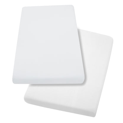 Pack 2 Sábanas Bajeras Algodón 70x140x17 cm Blanco