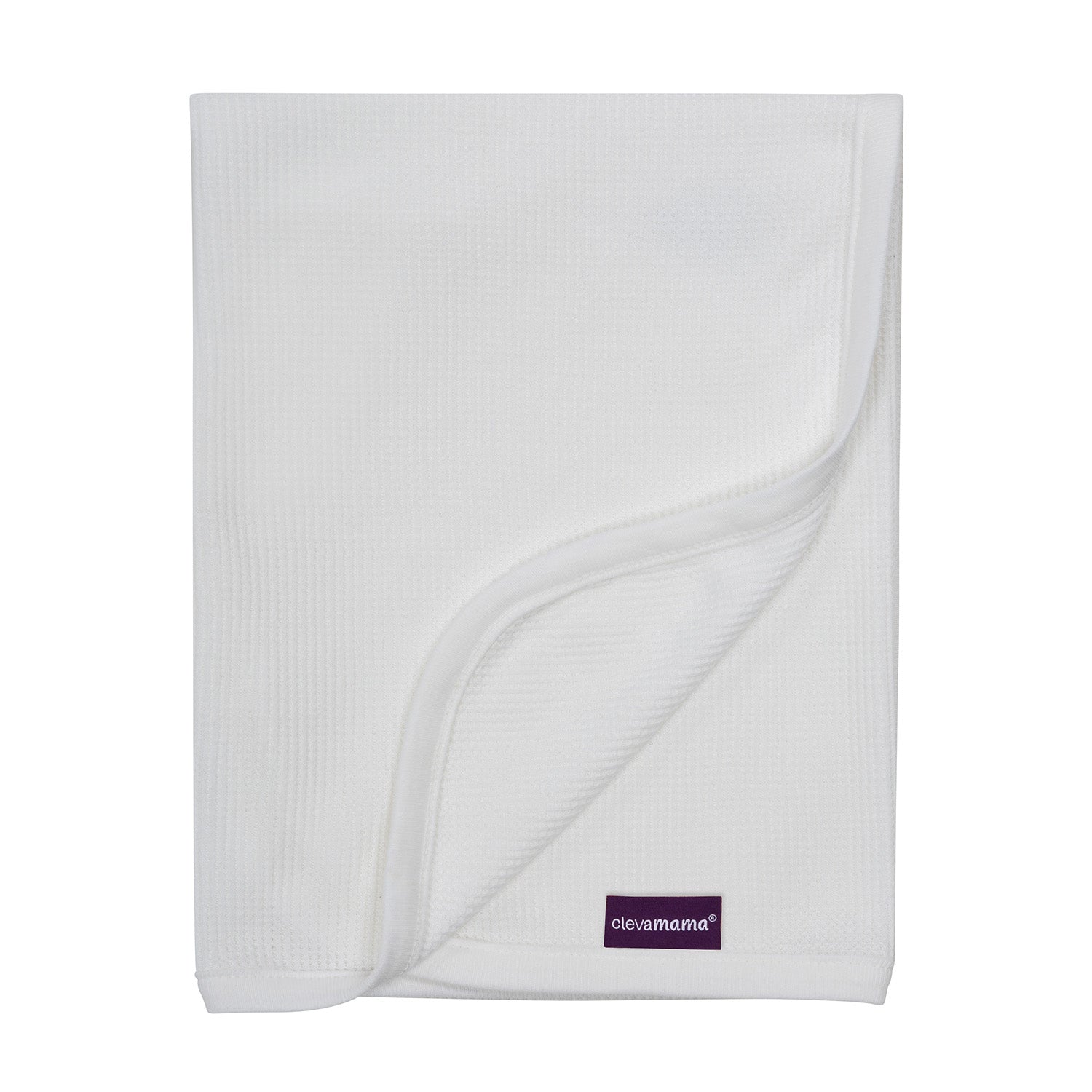 Manta Waffle Algodón Clevamama 120x140 - BLANCO