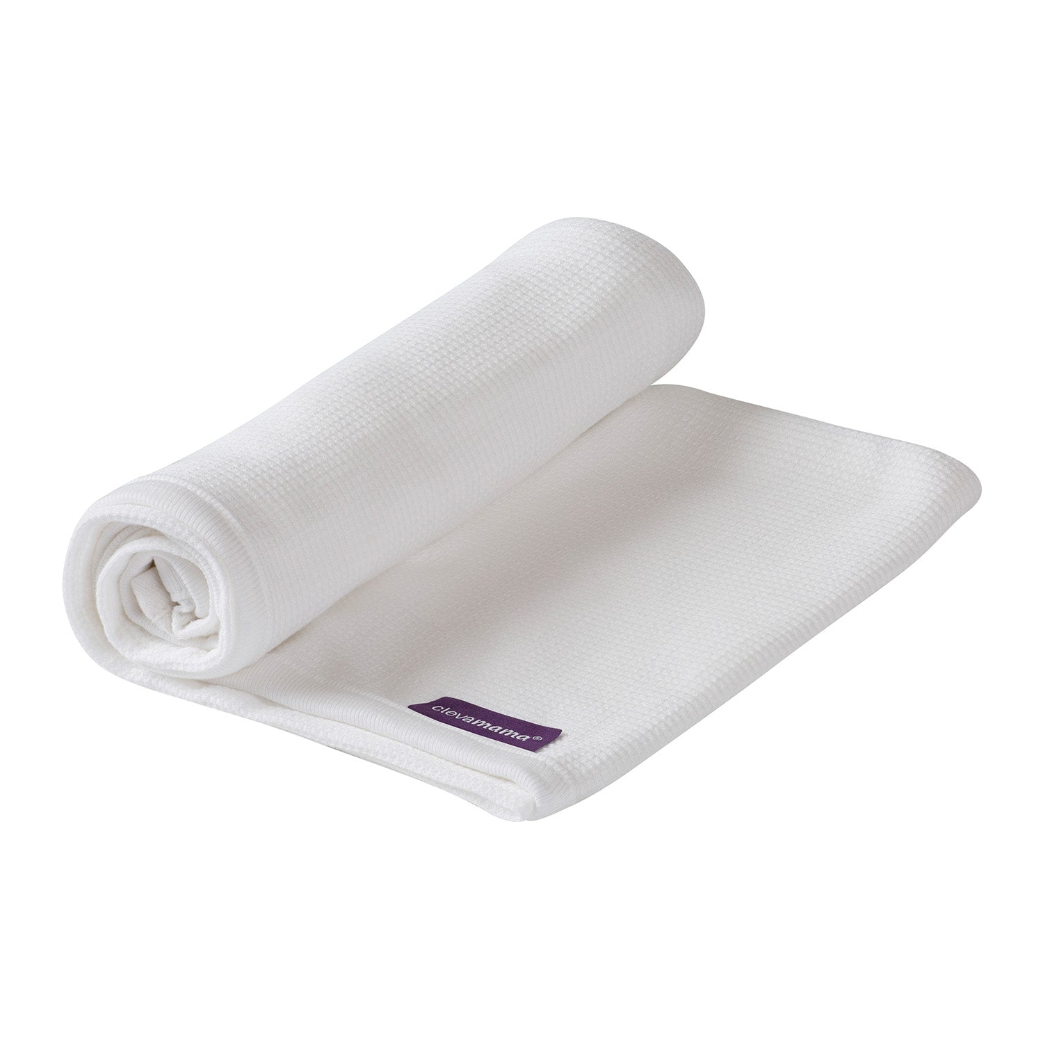 Manta Waffle Algodón Clevamama 120x140 - BLANCO