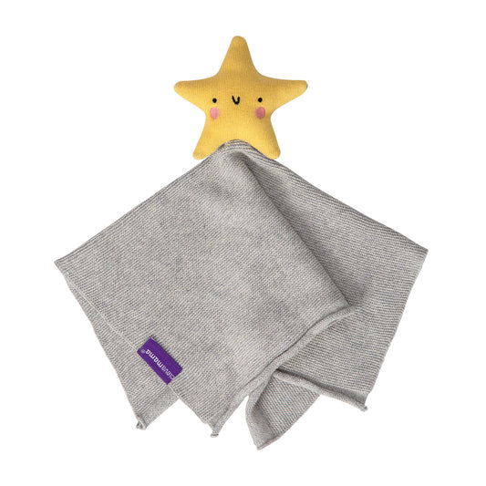 Mantita Algodón Orgánico con Estrella  Clevamama - GRIS