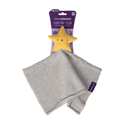 Mantita Algodón Orgánico con Estrella  Clevamama - GRIS