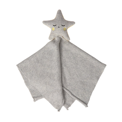 Mantita Algodón Orgánico con Estrella  Clevamama - GRIS