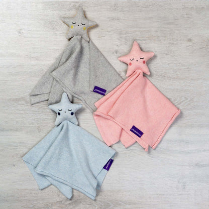 Mantita Algodón Orgánico con Estrella  Clevamama - GRIS