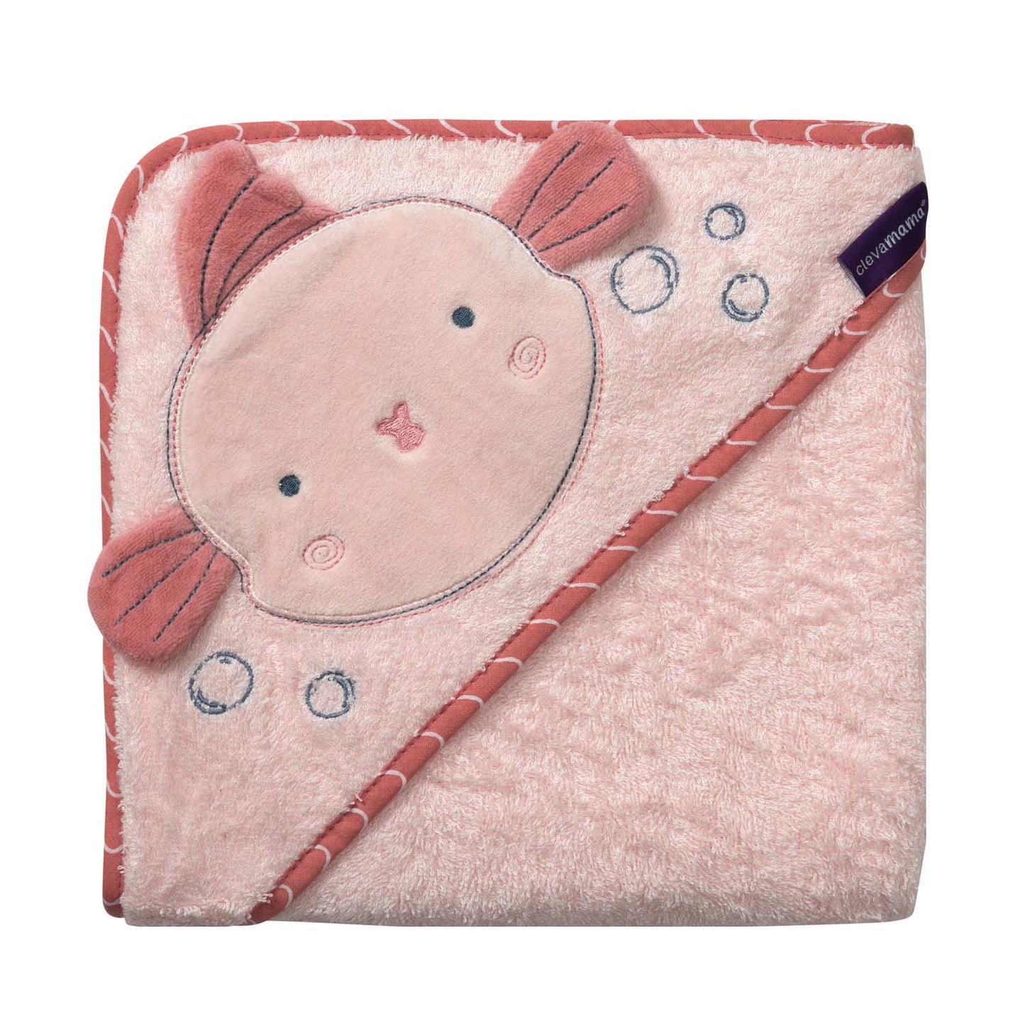 Toalla Delantal Bambú Clevamama Rosa
