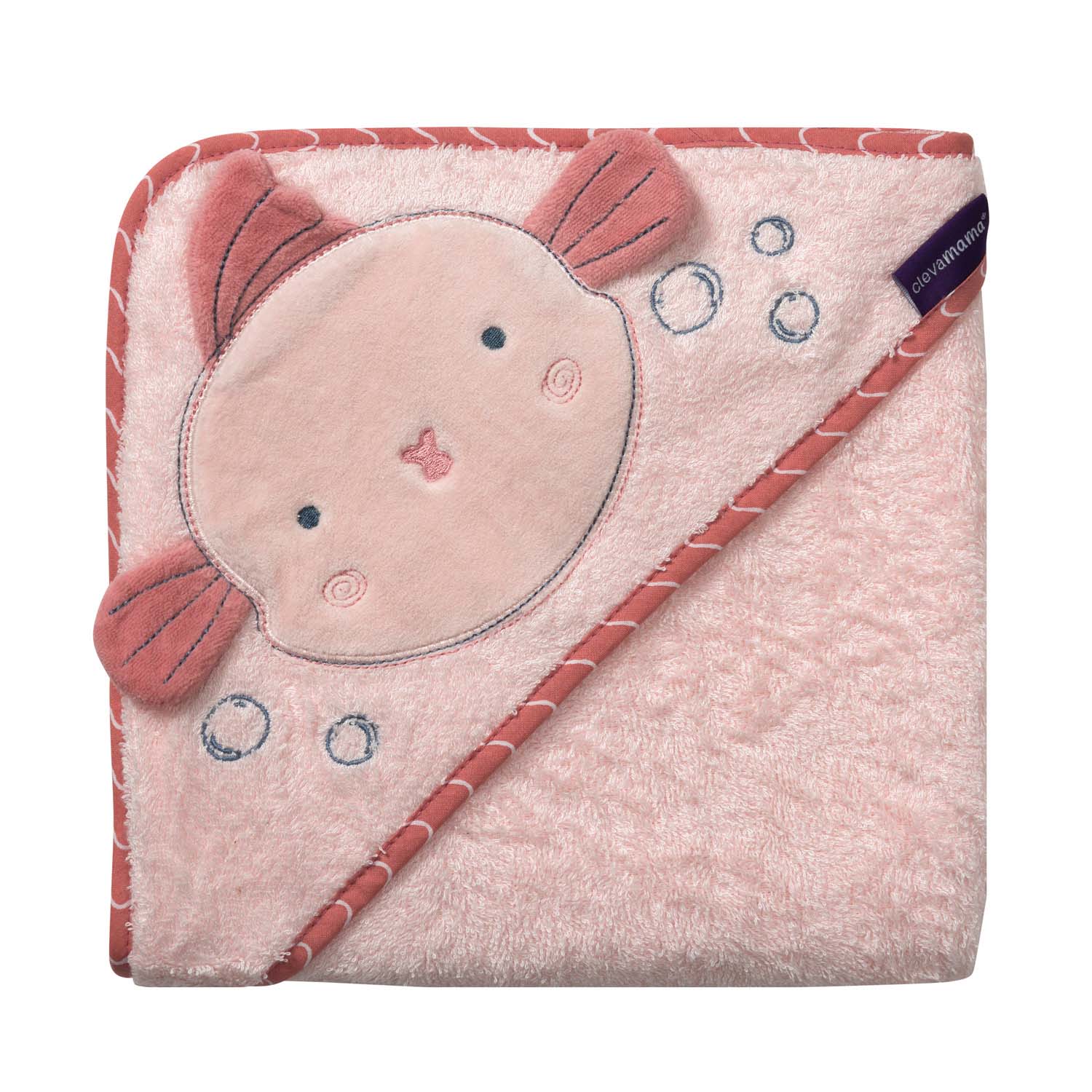 Toalla Delantal Bambú Clevamama Rosa
