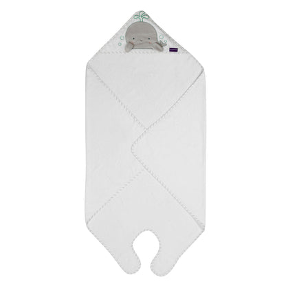 Toalla Delantal Bambú Clevamama Blanco