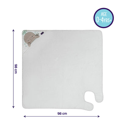 Toalla Delantal Bambú Clevamama Blanco