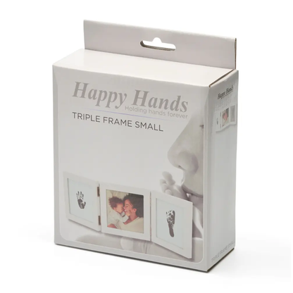 Marco Triple Huellas Bebé Happy Hands