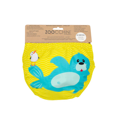 Pack 2 Traje de Baño con Pañal Zoocchini FOCA (6-12M)