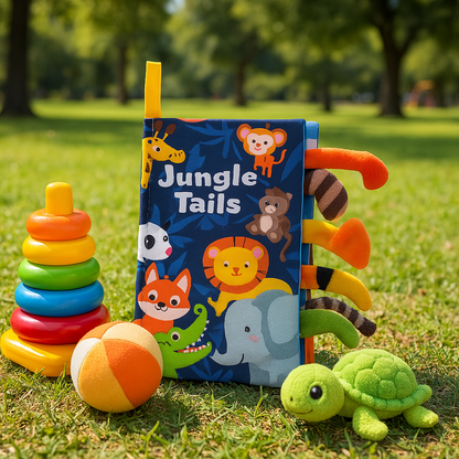 Libro de tela interactivo de animales