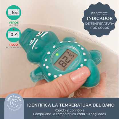 Termómetro Cocodrilo para Baño y Habitación