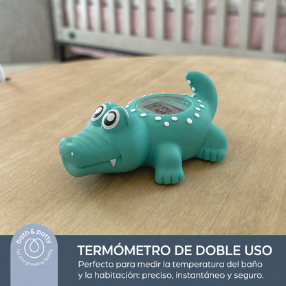 Termómetro Cocodrilo para Baño y Habitación
