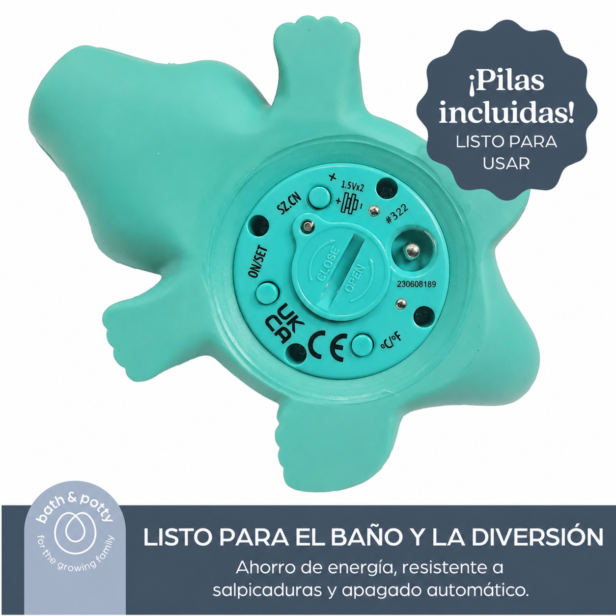 Termómetro Cocodrilo para Baño y Habitación